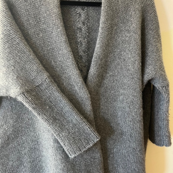 NEW - OOAK Wool & Silk Draped Cardigan